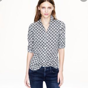 J. Crew Perfect Shirt in Foulard